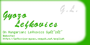 gyozo lefkovics business card